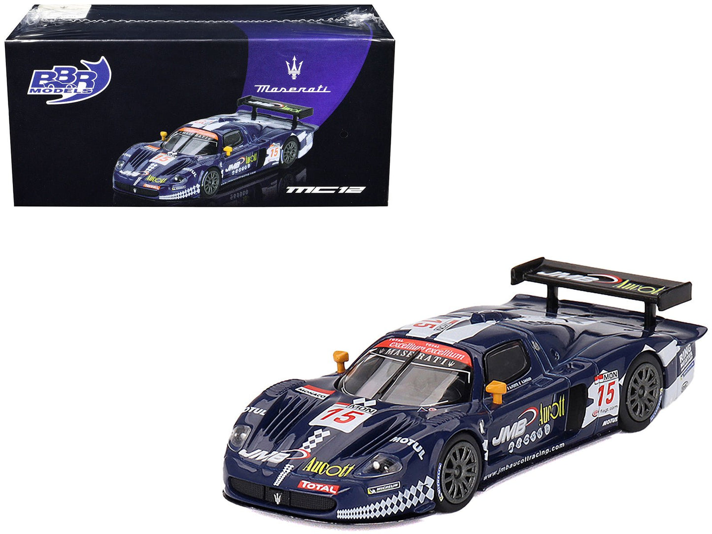 Maserati MC12 Competizione #15 Ben Aucott - Alain Ferte - Stephane Daoudi "JMB Racing" "24 Hours of Spa" (2008) 1/64 Diecast Model Car by BBR free shipping USA