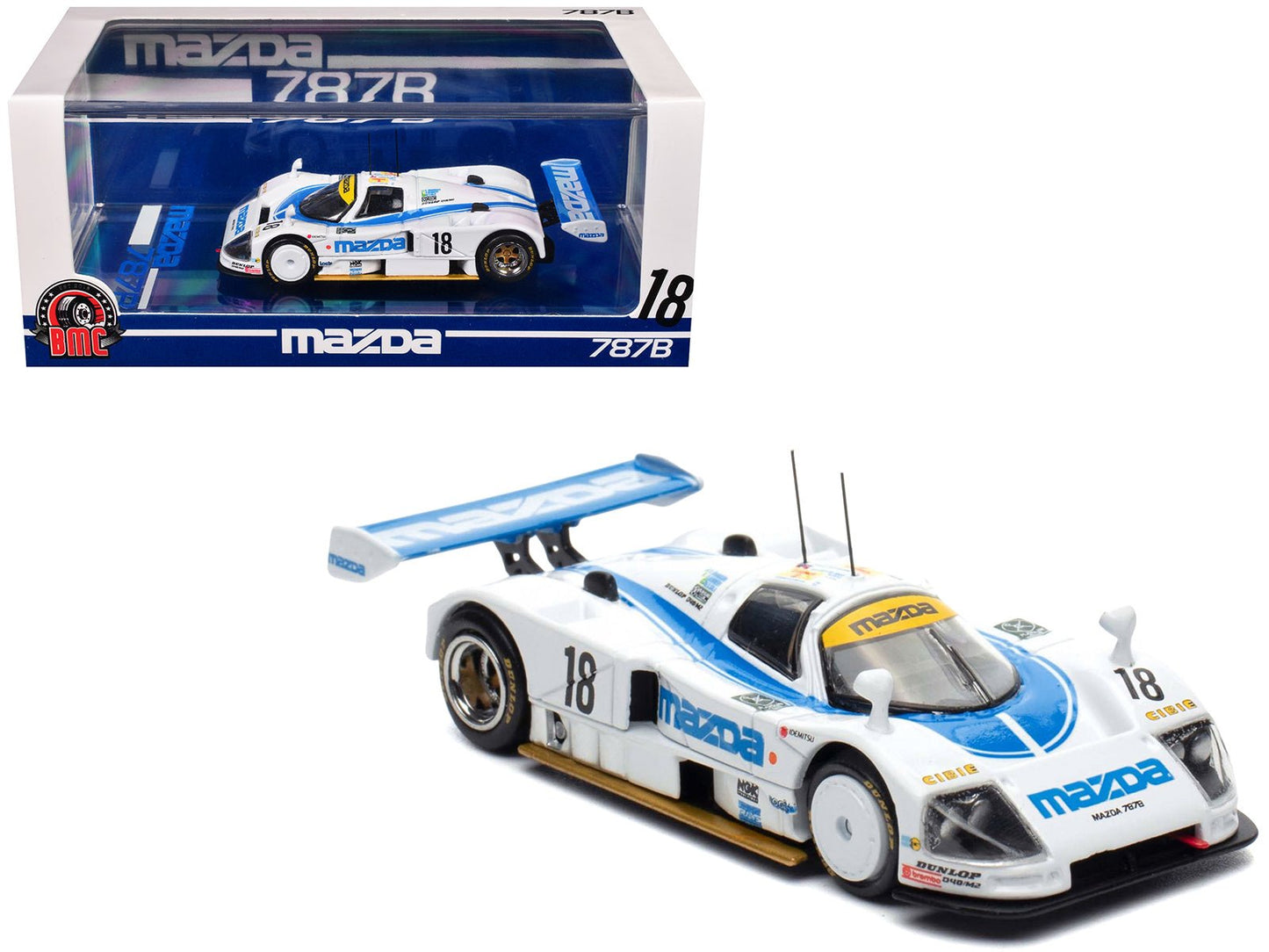Mazda 787B #18 Stefan Johansson - David Kennedy - Maurizio Sandro Sala "Mazdaspeed" "24 Hours of Le Mans" (1991) 1/64 Diecast Model Car by BM Creations free shipping USA