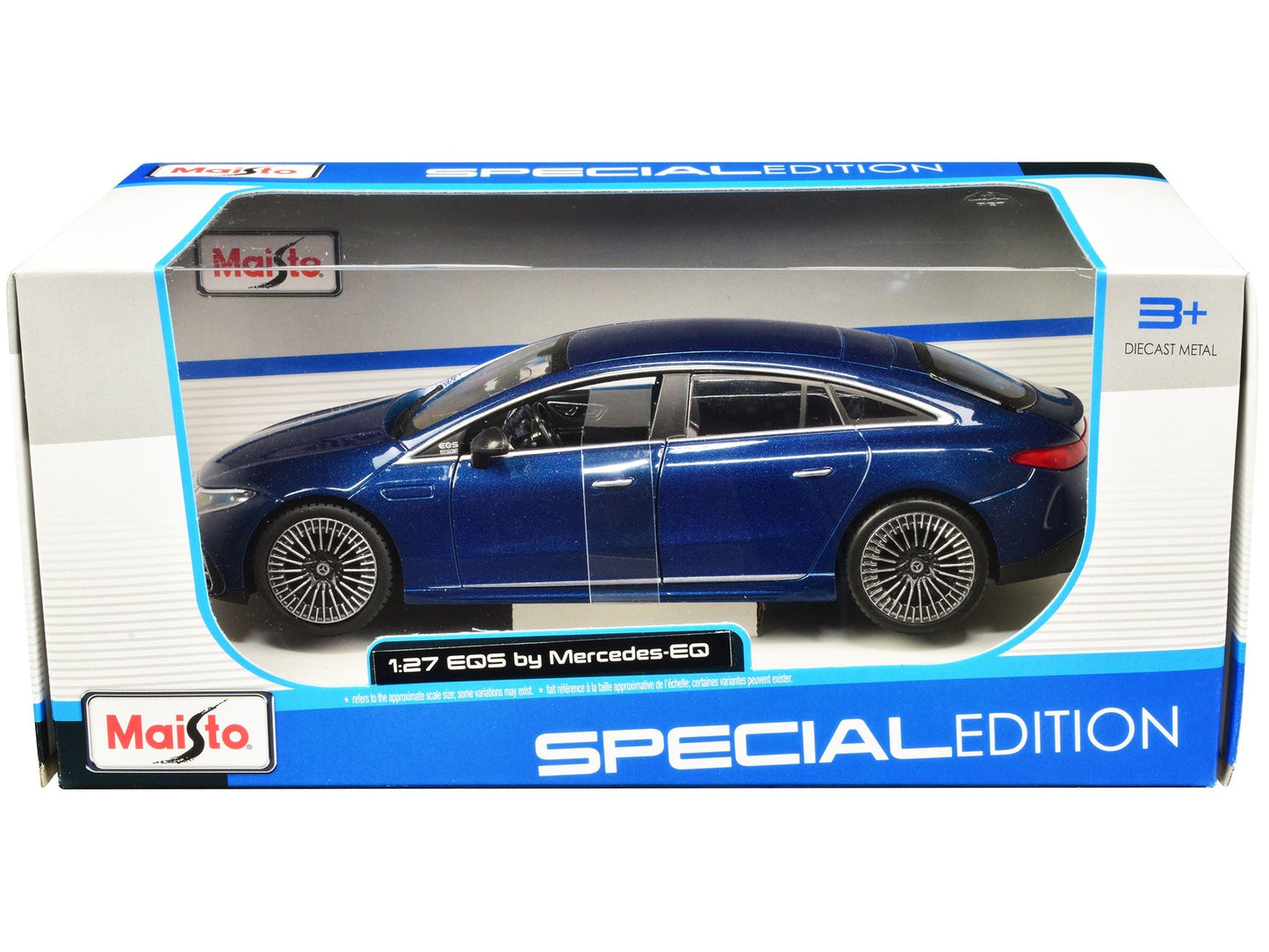 Mercedes-Benz EQS Blue Metallic "Special Edition" Series 1/27 Diecast Model Car by Maisto free shipping USA