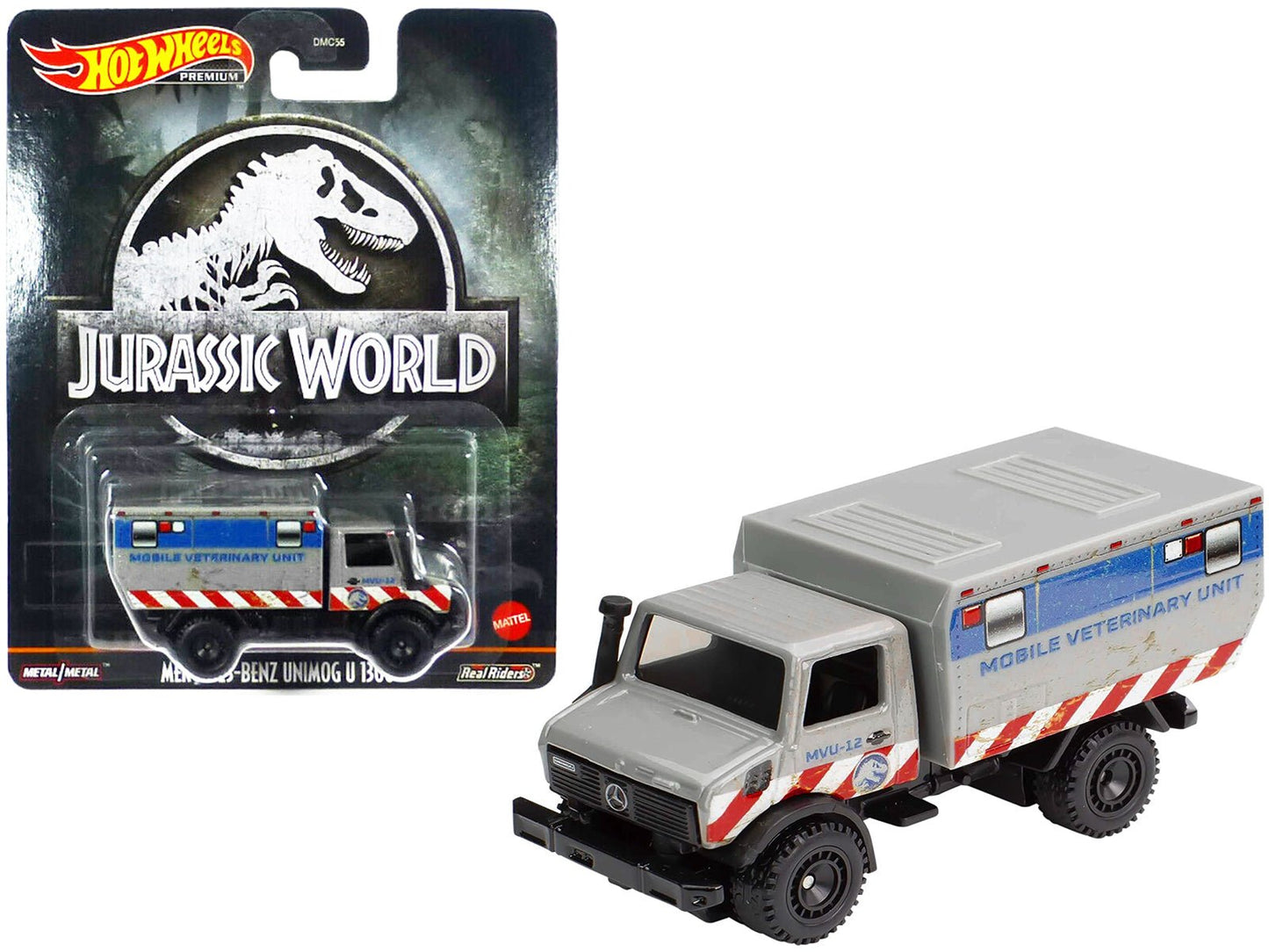 Mercedes-Benz Unimog U 1300 L "Mobile Veterinary Unit MVU-12" "Jurassic World" (2015) Movie Diecast Model Car by Hot Wheels free shipping USA