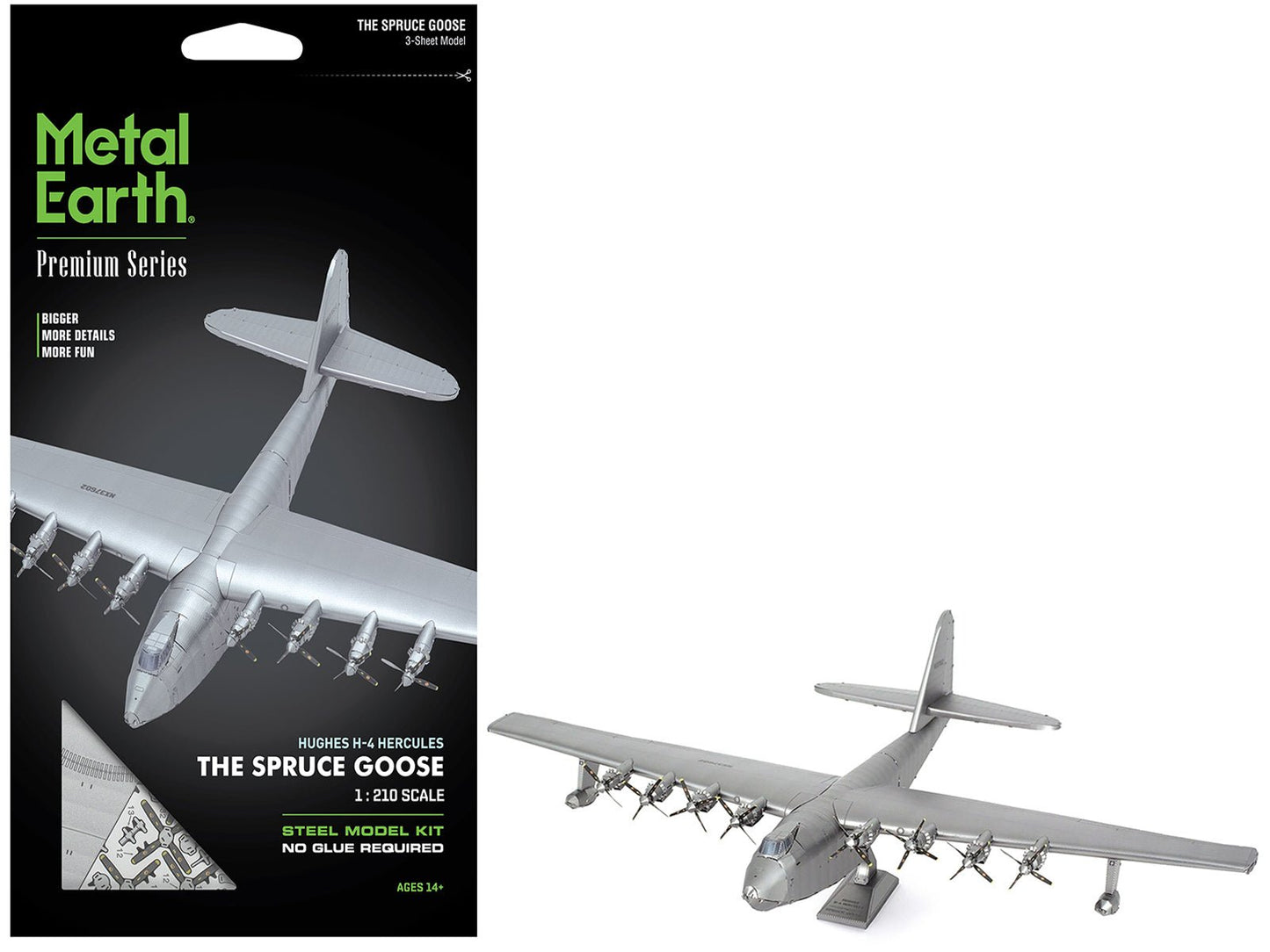 Model Kit Hughes H-4 Hercules Flying Boat "The Spruce Goose" (Moderate Difficulty) Steel Model by Metal Earth free shipping USA