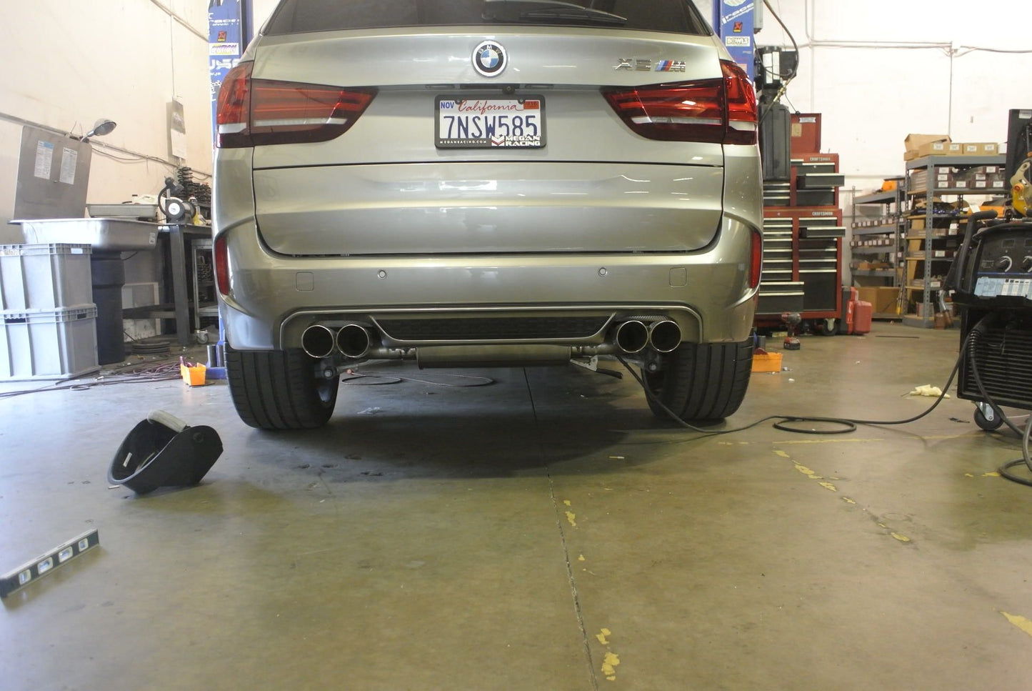 Megan Racing Axle Back for 2015+ BMW X5M (F85) / 2014+ BMW X6M (F16) - T-304 Stainless Steel Quad Exhaust Tip 63mm ID 90mm OD