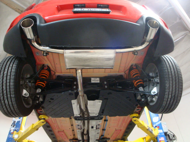Megan Racing - Axle Back Exhaust for 2011-2016 Mini Cooper Countryman R60 Stainless Rolled Tips