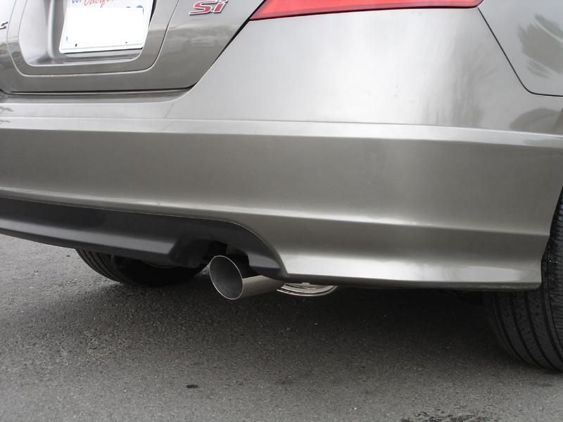 Megan Racing Universal Exhaust M-OE Muffler - Matte Black Finish with Silver Chrome Tip MR-MU-MOE-B
