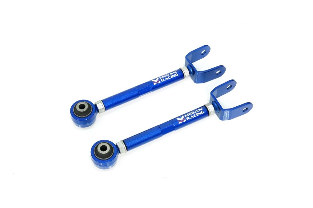Megan Racing Rear Lower Toe Arm - 2016-2022 Toyota Prius FWD Lightweight Steel Alloy Hardened Rubber Bushings Direct Bolt On Construction MRS-TY-1770-III