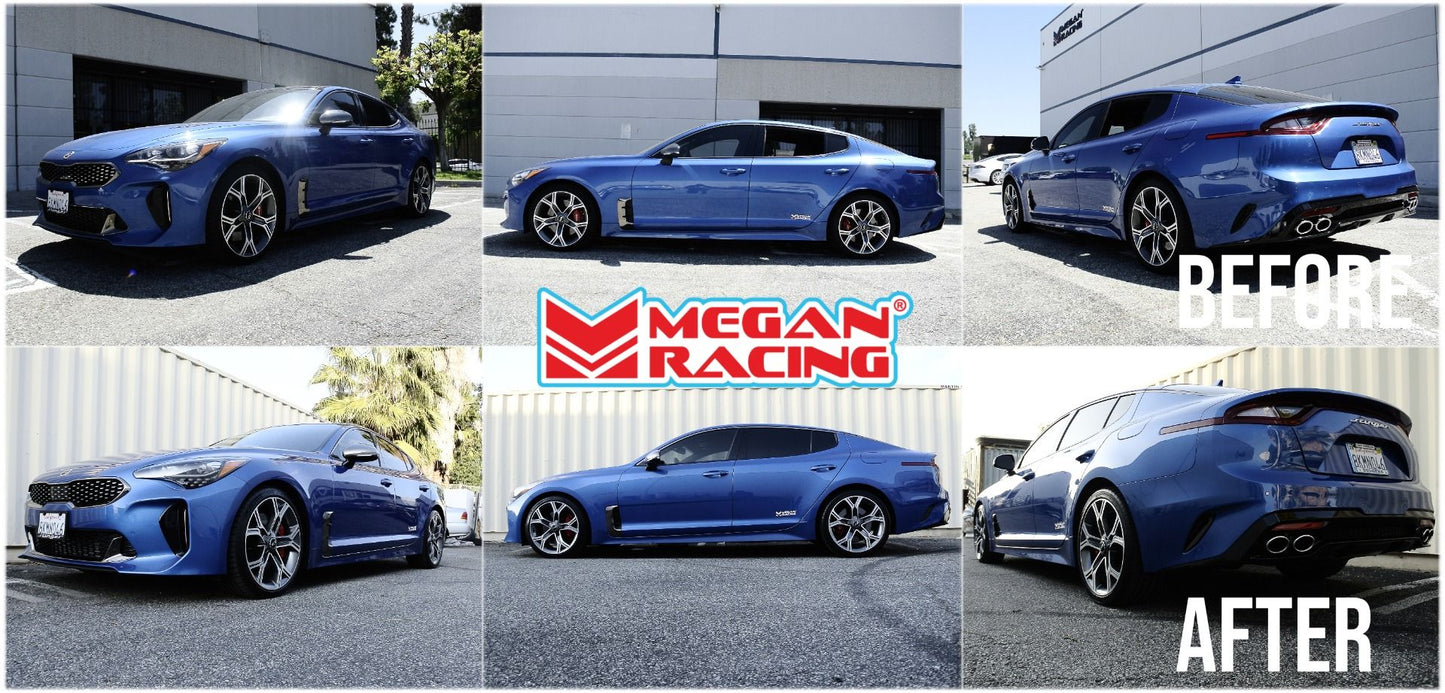 Megan Racing Lowering Springs for Kia Stinger 2018 to 2023 (RWD) Front 1.3 Rear 9.68 MR-LS-KST18