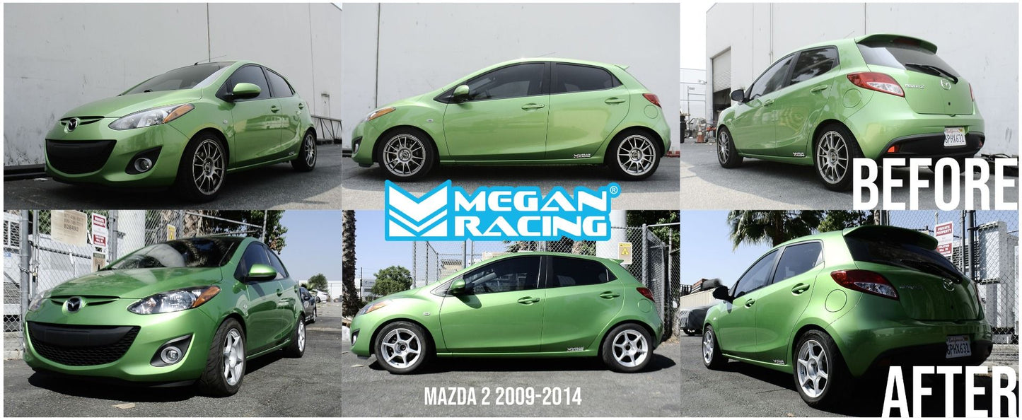 Megan Racing Coilover Kit Track Series for Mazda 2 2009-2014 & Ford Fiesta 2010-2018 - 32-Way Adjust MR-CDK-M210-TS