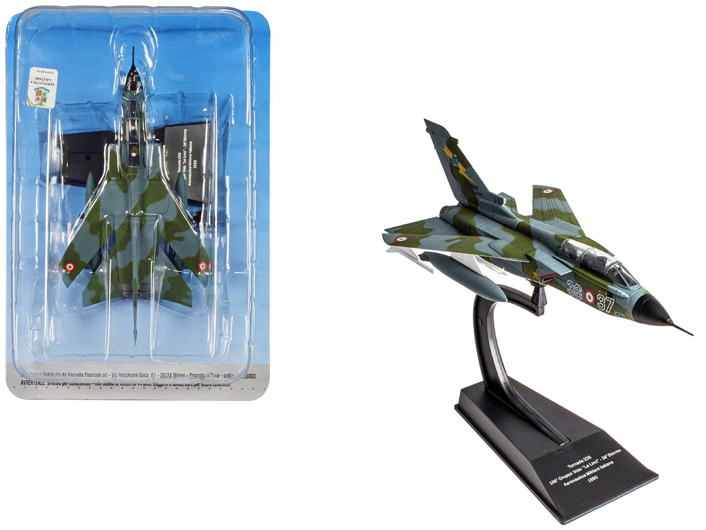 Panavia Tornado IDS Aircraft "156 Gruppo 'Le Linci' 36 Stormo" (1990) Aeronautica Militare Italiana (Italian Air Force) 1/100 Diecast Model by Hachette Collections free shipping USA