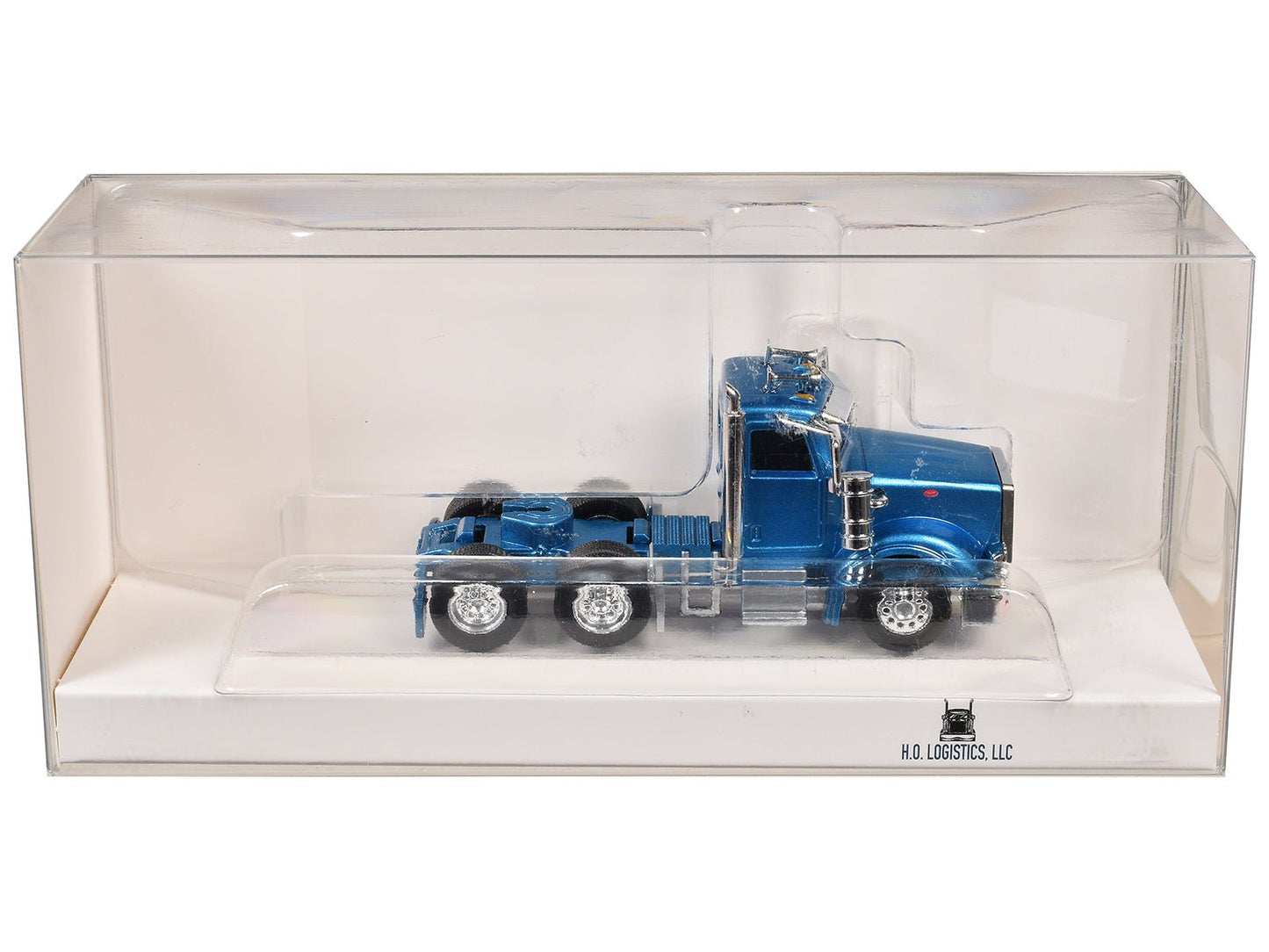 Peterbilt 367 Day Cab Blue Metallic 1/87 (HO) Scale Plastic Model Car by HO Logistics free shipping USA