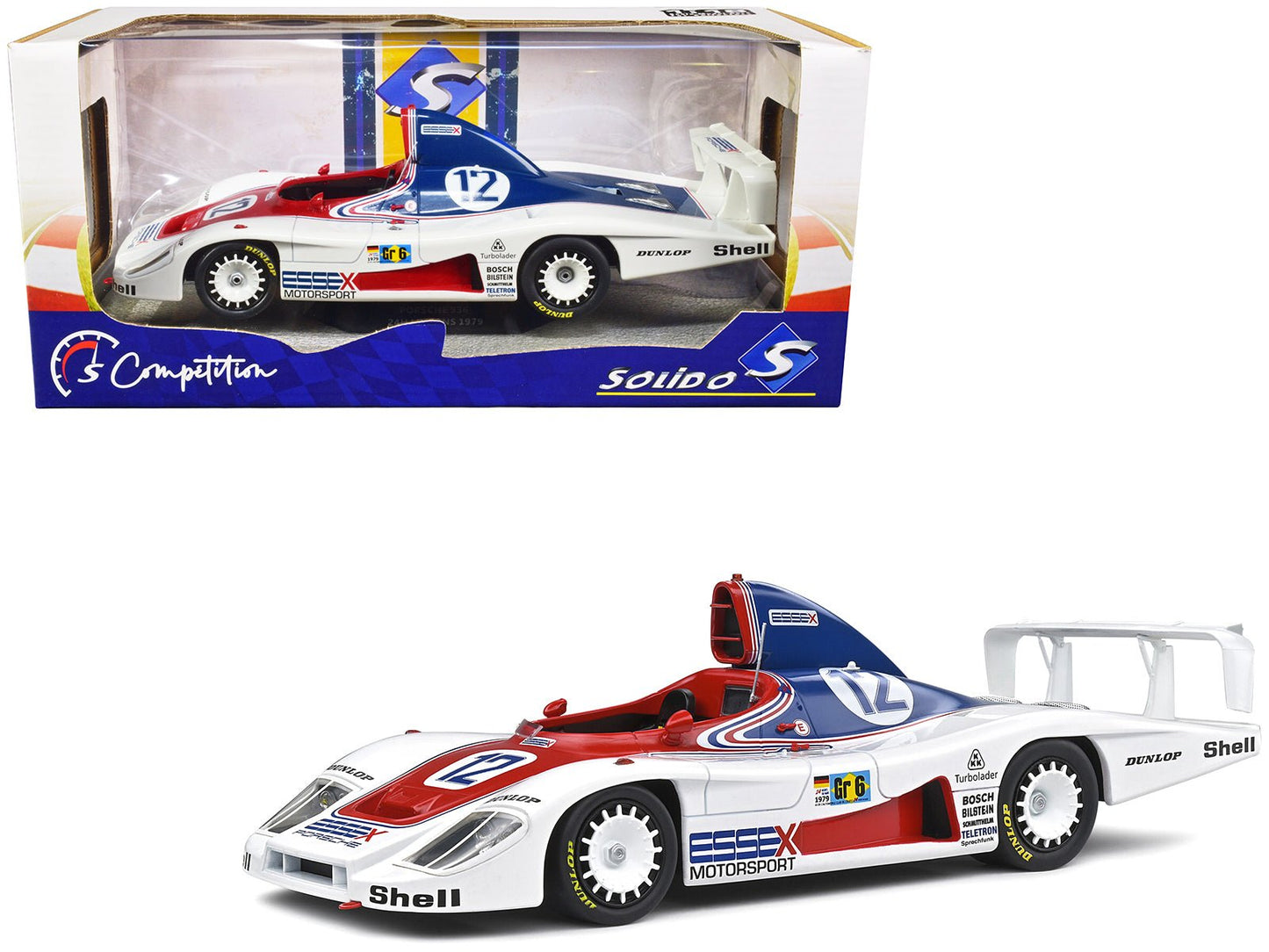 Porsche 936 #12 Jacky Ickx - Brian Redman "Essex Motorsport" 24 Hours of Le Mans (1979) "Competition" Series 1/18 Diecast Model Car by Solido free shipping USA