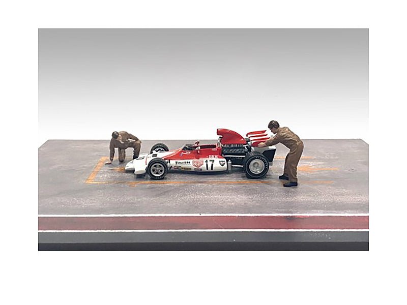 "Race Day" Two Diecast Figures Set 5 for 1/43 Scale Models by American Diorama free shipping USA