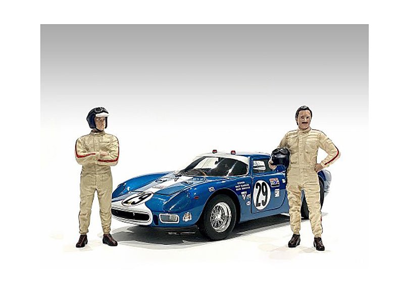 "Racing Legends" 60's Set of 2 Diecast Figures for 1/43 Scale Models by American Diorama free shipping USA