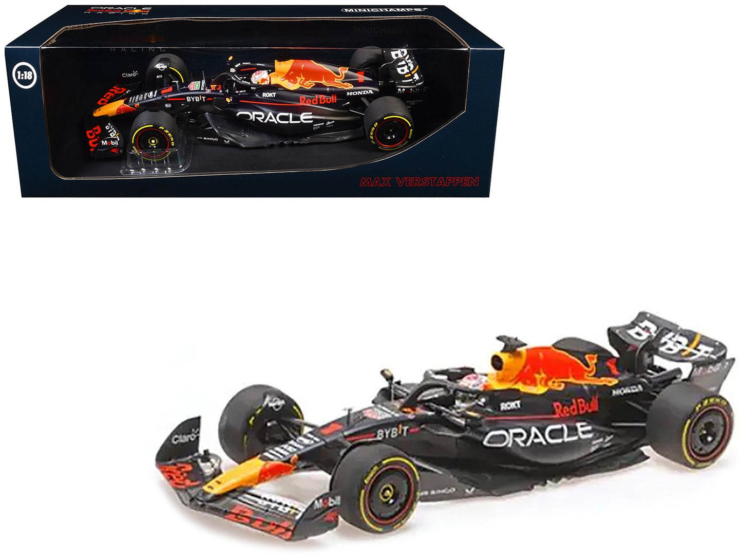 Red Bull Racing RB19 #1 Max Verstappen "Oracle" Winner F1 Formula One "Japanese GP" (2023) with Driver Limited Edition to 180 pieces Worldwide 1/18 Diecast Model Car by Minichamps free shipping USA