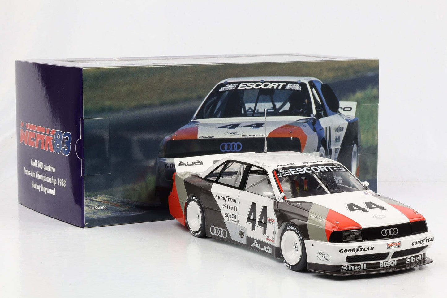 Werk83 Audi 200 Quattro Team Audisport #4 Haywood Dallas Trans-Am 1988 1:18