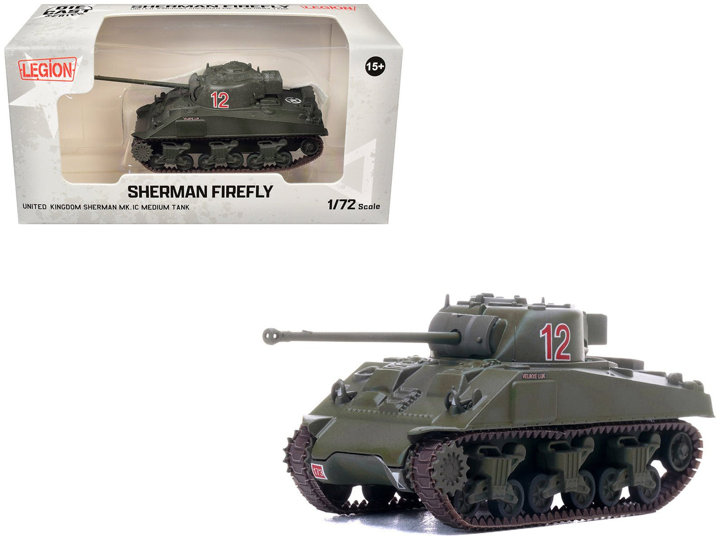 Sherman Firefly Mk.VC Medium Tank "Velikye Luki A Squadron 1st Northamptonshire Yeomanry 33rd Armoured Brigade Normandy" (1944) British Army 1/72 Diecast Model by Legion free shipping USA