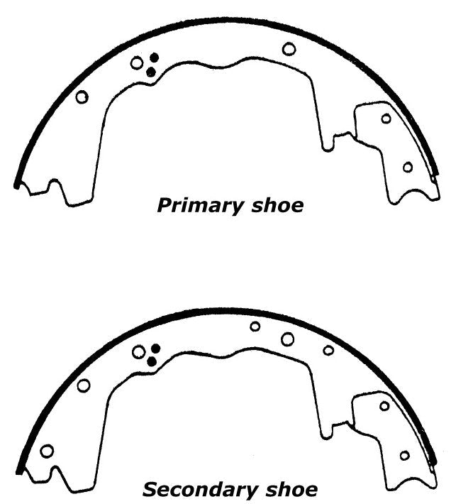 Porterfield Brake Shoes for 1990 FORD F350 1 Ton 2WD DRW 3 1/2 Rear Shoe