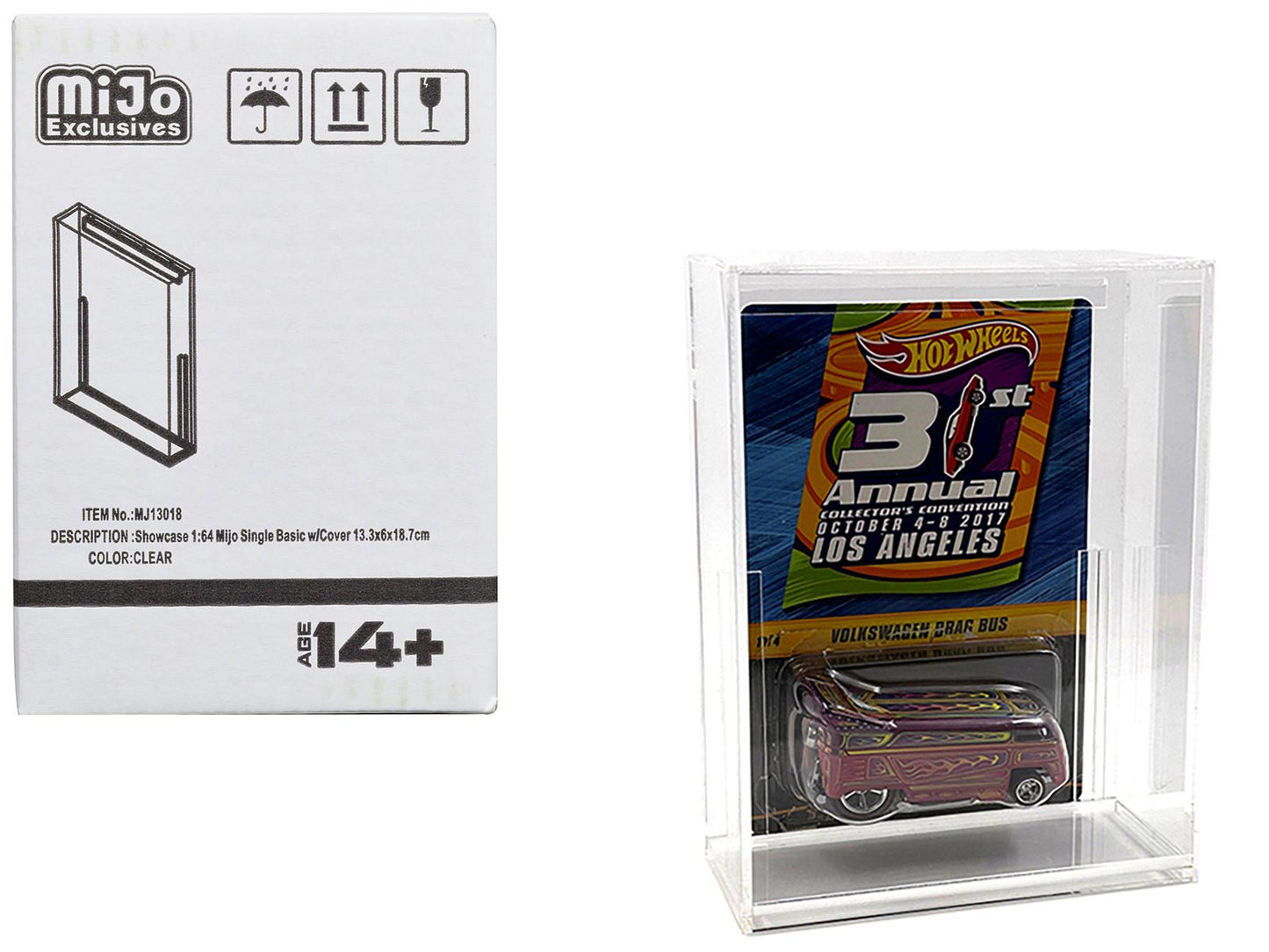 Showcase Basic Single Display Case "Mijo Exclusives" for 1/64 Scale Models free shipping USA