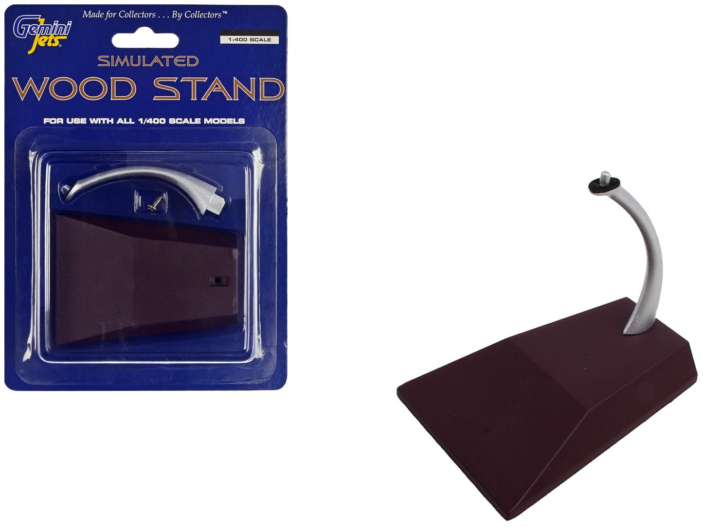 Simulated Wood Display Stand for 1/400 Scale Models by GeminiJets free shipping USA