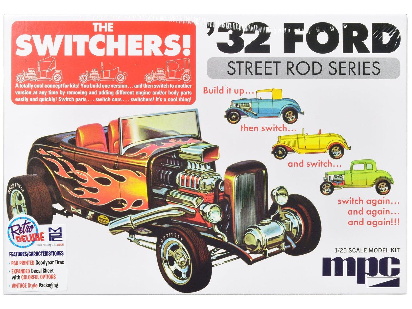 Skill 2 Model Kit 1932 Ford Street Rod Series "The Switchers" 1/25 Scale Model by MPC free shipping USA