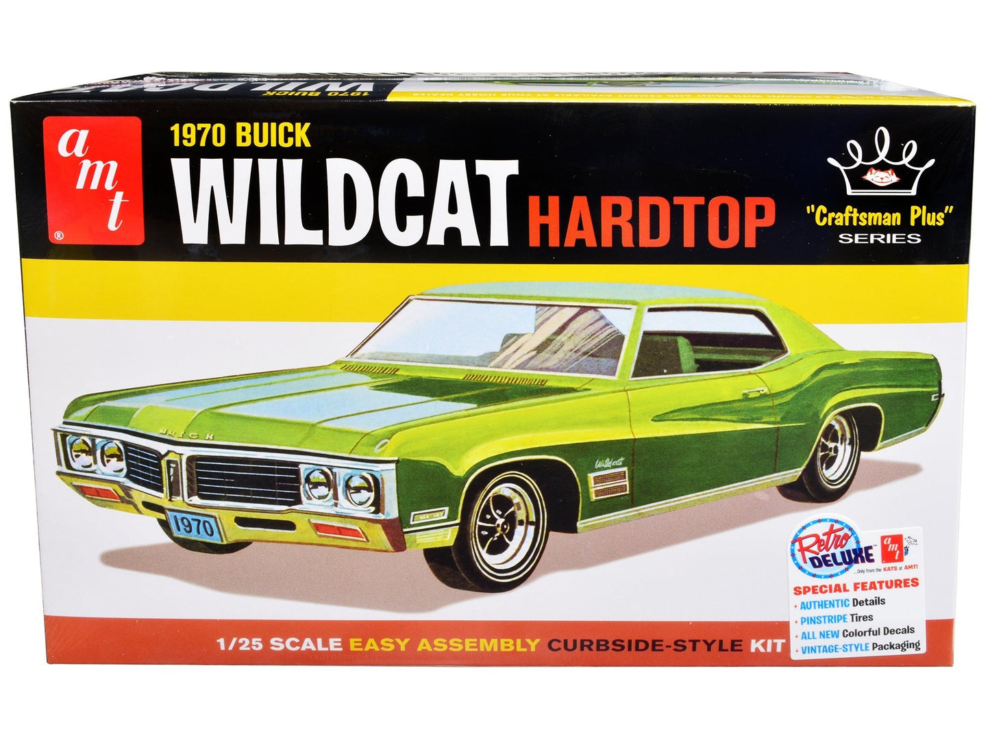 Skill 2 Model Kit 1970 Buick Wildcat Hardtop "Craftsman Plus" Series 1/25 Scale Model by AMT free shipping USA