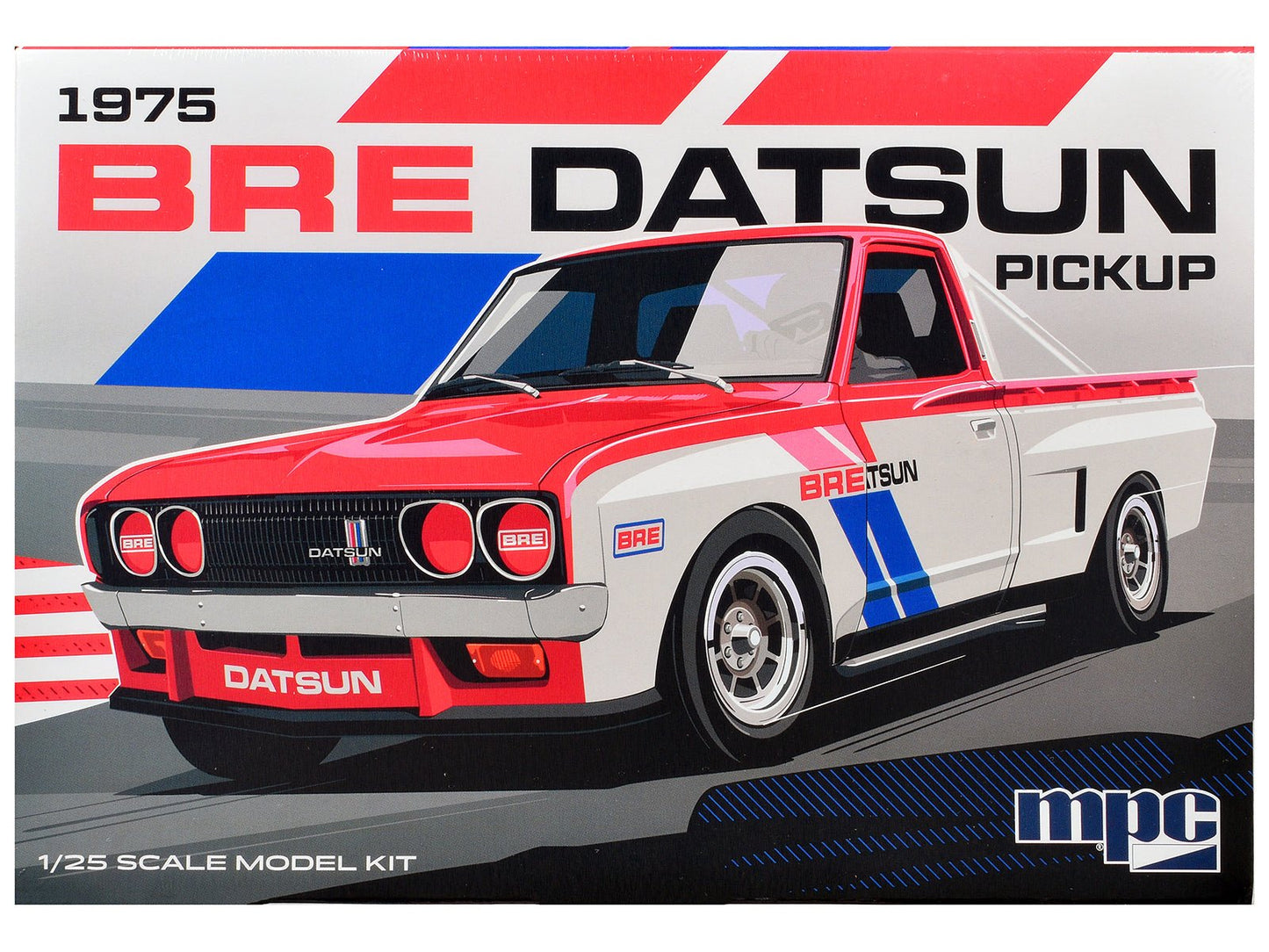 Skill 2 Model Kit 1975 Datsun Pickup Truck "BRE" 1/25 Scale Model by MPC free shipping USA