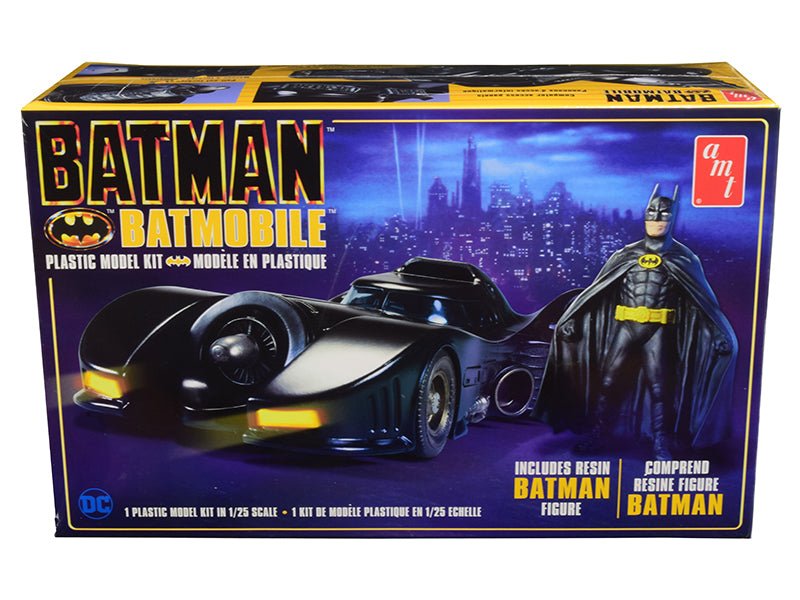 Skill 2 Model Kit Batmobile with Resin Batman Figurine "Batman" (1989) 1/25 Scale Model by AMT free shipping USA