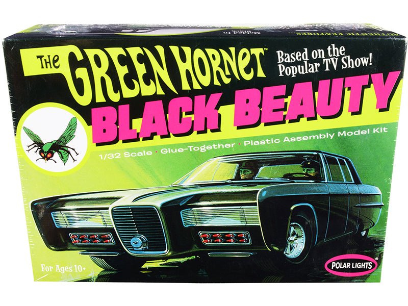 Skill 2 Model Kit Black Beauty "The Green Hornet" (1966-1967) TV Series 1/32 Scale Model by Polar Lights free shipping USA