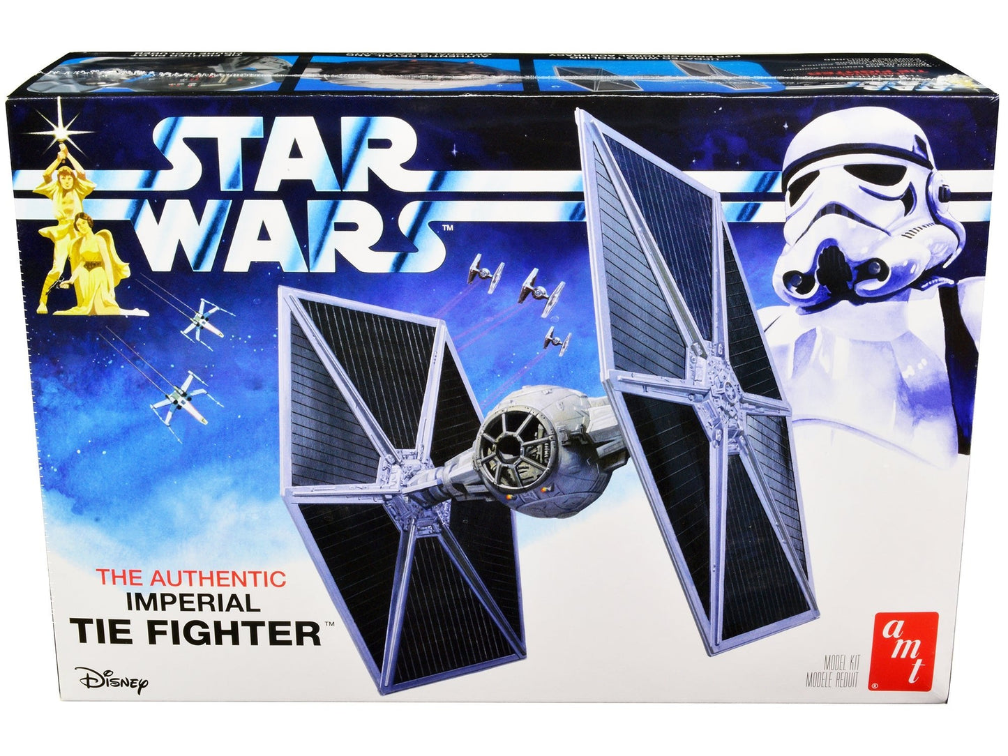 Skill 2 Model Kit Imperial Tie Fighter "Star Wars" (1977) Movie Model by AMT free shipping USA