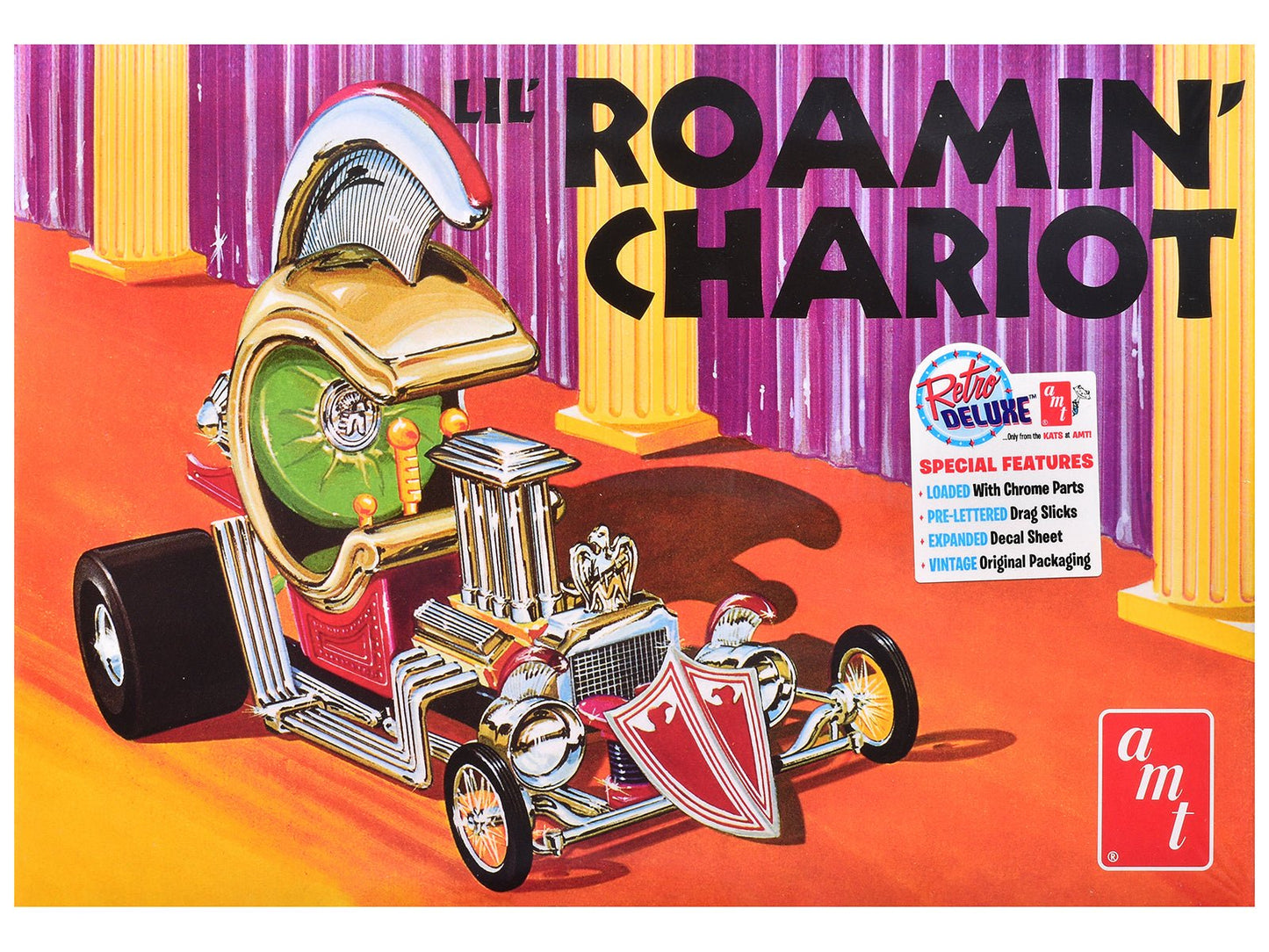 Skill 2 Model Kit "Lil' Roamin'" Chariot Show Rod 1/25 Scale Model by AMT free shipping USA