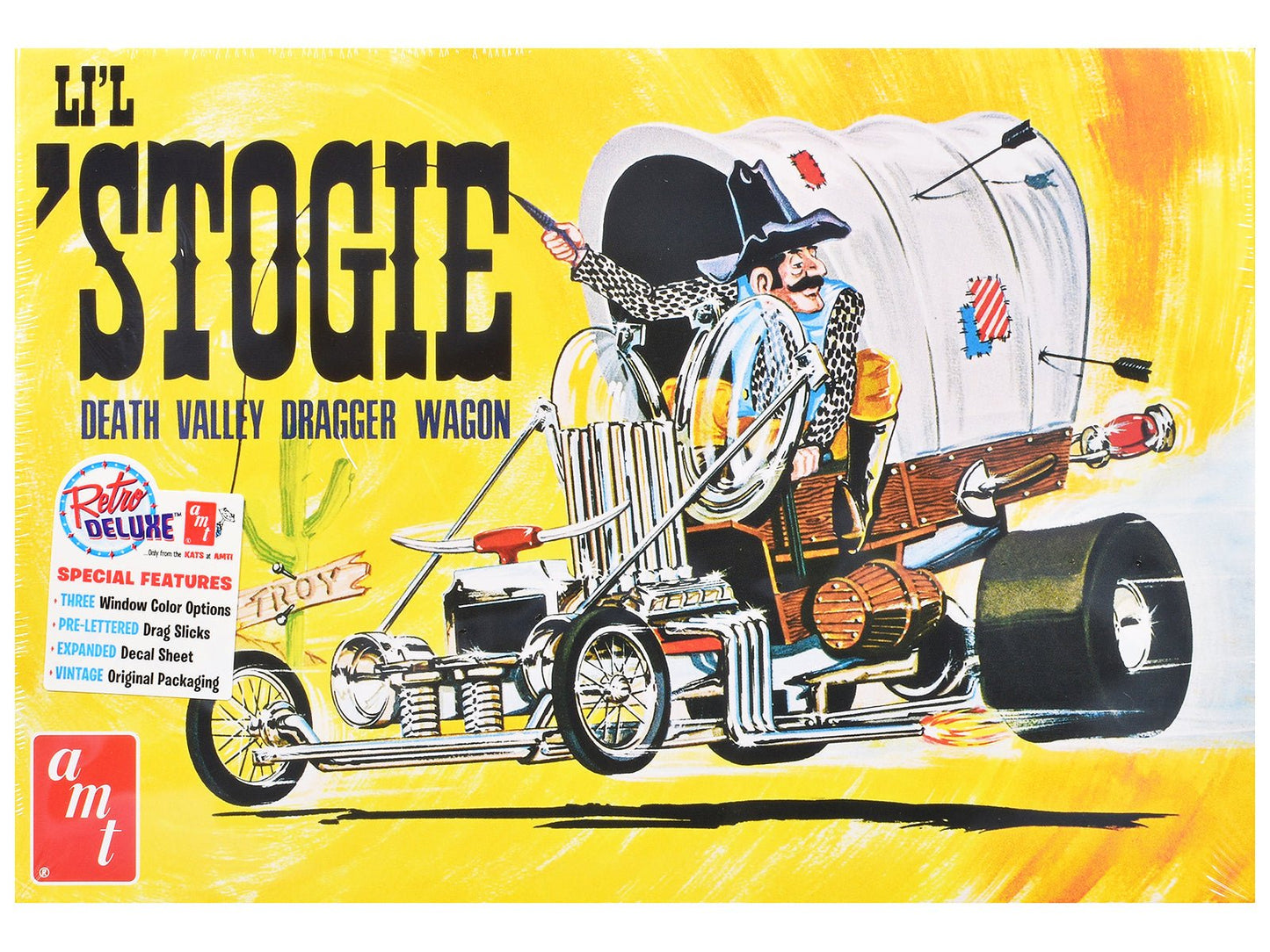 Skill 2 Model Kit Li'l Stogie Show Rod Death Valley Dragger Wagon 1/25 Scale Model by AMT free shipping USA