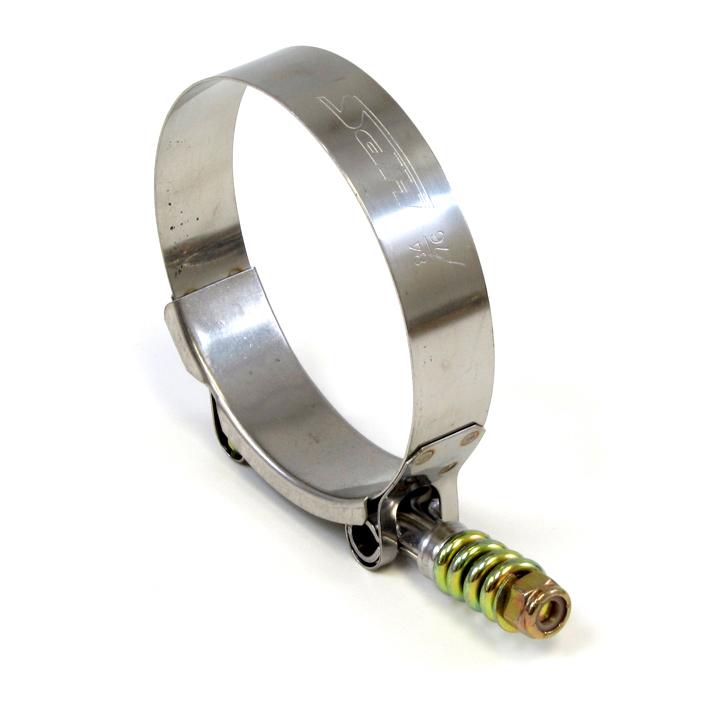 HPS Performance Products HPS Stainless Steel Spring Loaded T-Bolt Hose Clamp SAE 204 for 7" ID hose - Effective Size: 7.25"-7.56"