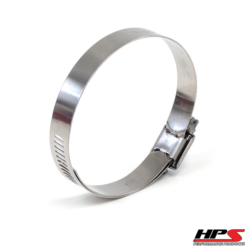 HPS Performance Products HPS Stainless Steel Worm Gear Liner Hose Clamp SAE 88 2pc Pack 5-5/8" - 6-1/2" (130mm-152mm)