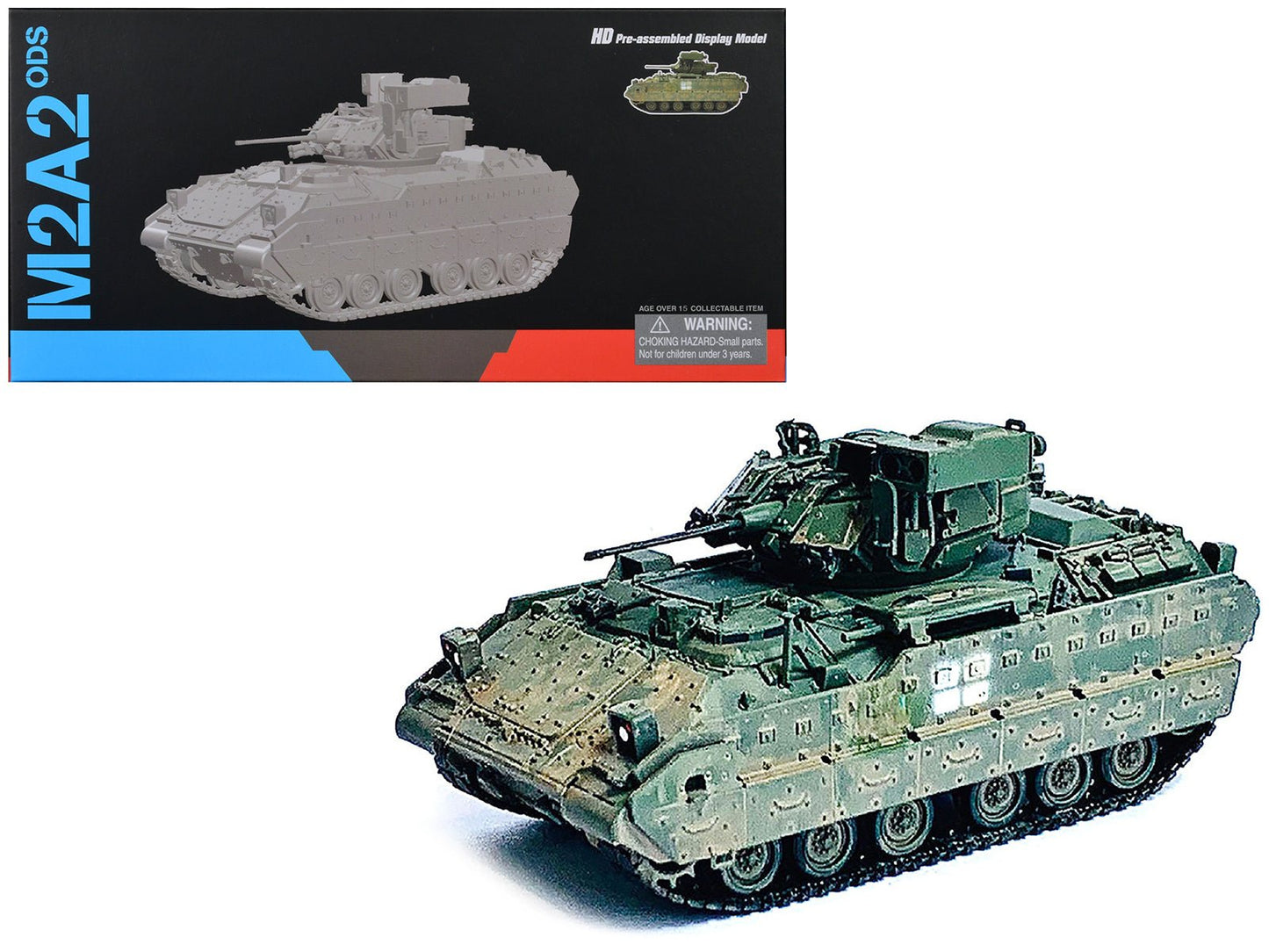 Ukraine M2A2 ODS Light Tank Green Camouflage (Weathered) "NEO Dragon Armor" Series 1/72 Plastic Model by Dragon Models free shipping USA