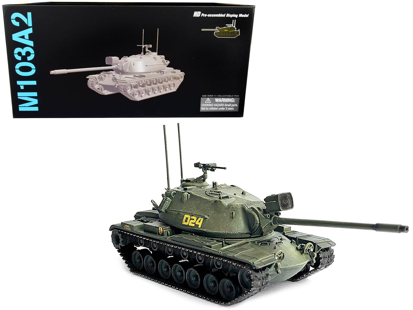United States M103A2 Heavy Tank D24 Olive Drab "NEO Dragon Armor" Series 1/72 Plastic Model by Dragon Models free shipping USA