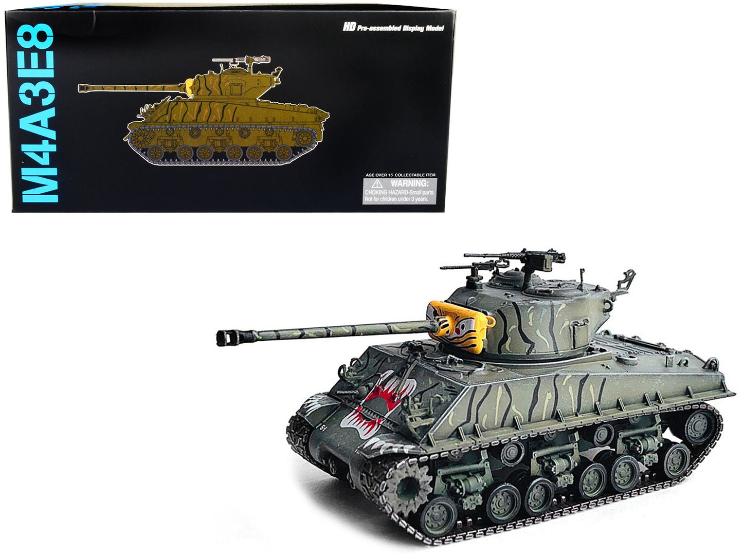 United States M4A3E8 Sherman "Tiger Face" Tank "24th Infantry Div. Han River Korea" (1951) "NEO Dragon Armor" Series 1/72 Plastic Model by Dragon Models free shipping USA