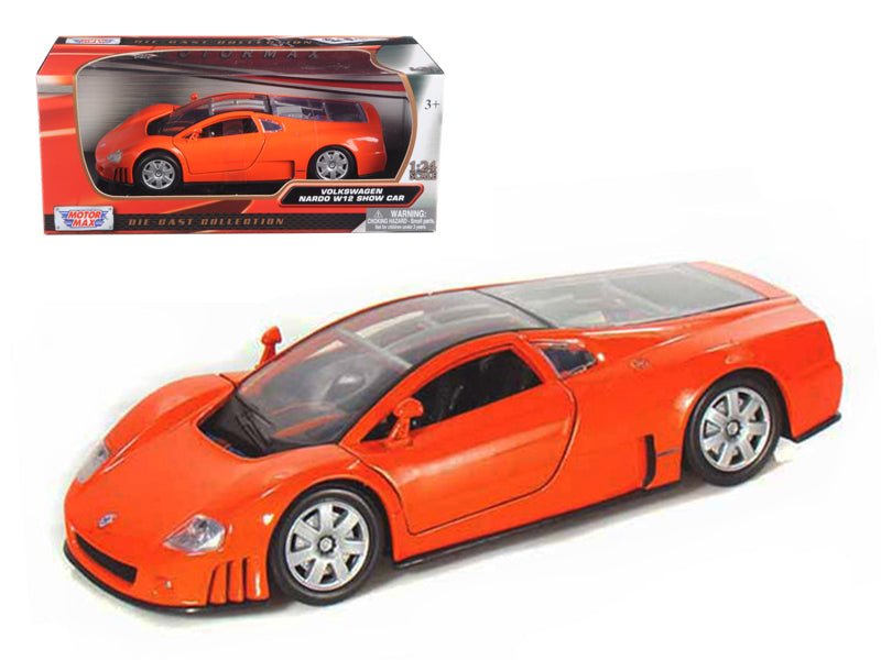 Volkswagen Nardo W12 Orange 1/24 Diecast Car Model by Motormax free shipping USA
