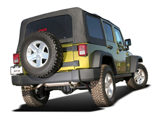 2007-2011 Jeep Wrangler JK/ JKU Axle-Back Exhaust System Touring