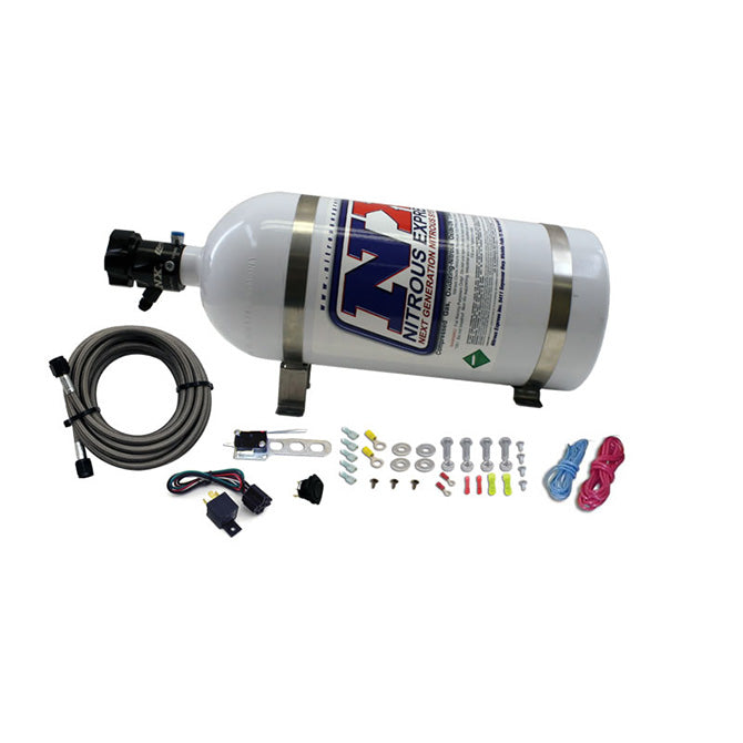 Nitrous Express 8-Cyl. Nozzle System Complete (Includes 10lb Bottle Brackets Feedline & Elecc