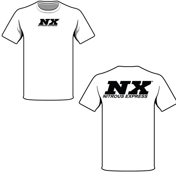 Nitrous Express MEDIUM WHITE T-SHIRT W/ BLACK NX