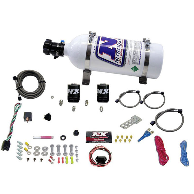 Nitrous Express UNIVERSAL FLY BY WIRE SINGLE NOZZLE SYSTEM 5LB BOTTLE INCLUDES TPS SWITCH