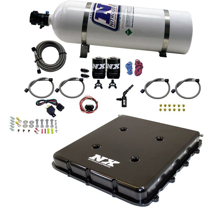 Nitrous Express Nitrous System With Billet LT4 Supercharger Lid W/ 15lb Bottle