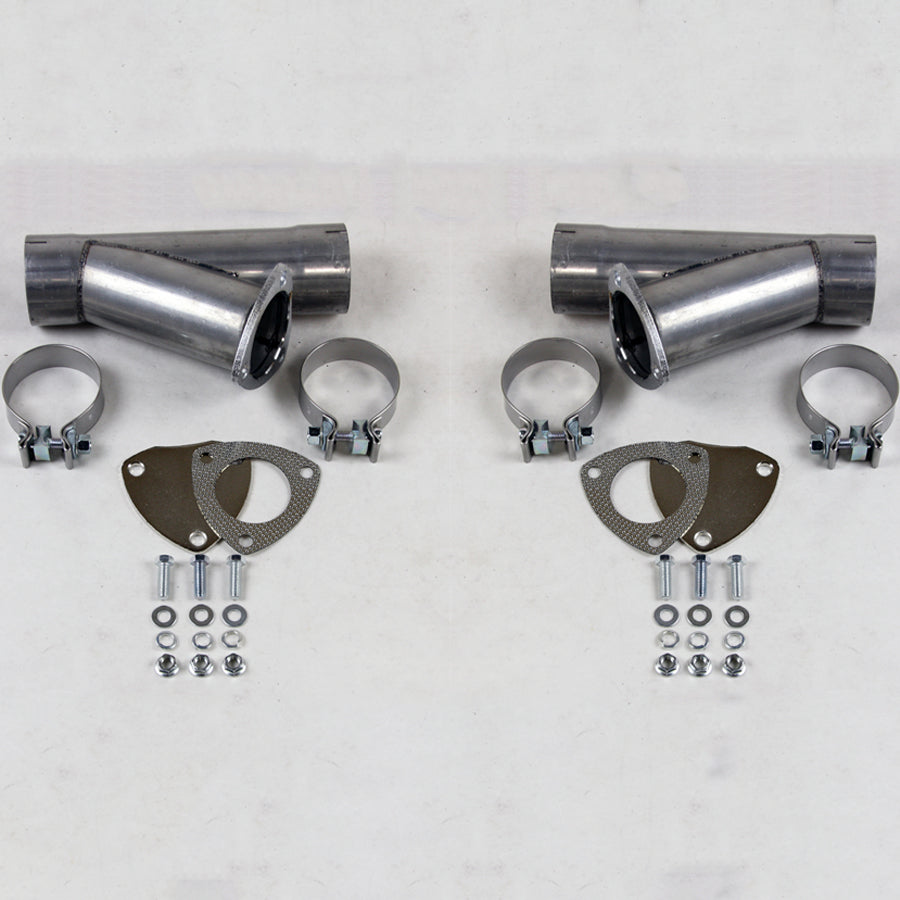 Granatelli Manual Exhaust Cutout - Aluminized Mild Steel - Slip Fit