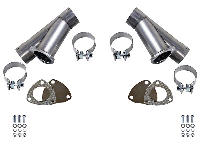 Granatelli Manual Exhaust Cutouts - Stainless Steel - Weld In
