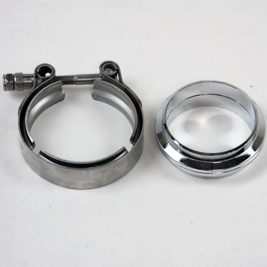 Granatelli V-Bands And Clamps - Mild Steel Flat Flange