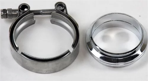 Granatelli V-Bands And Clamps - Stainless Steel Flat Flange