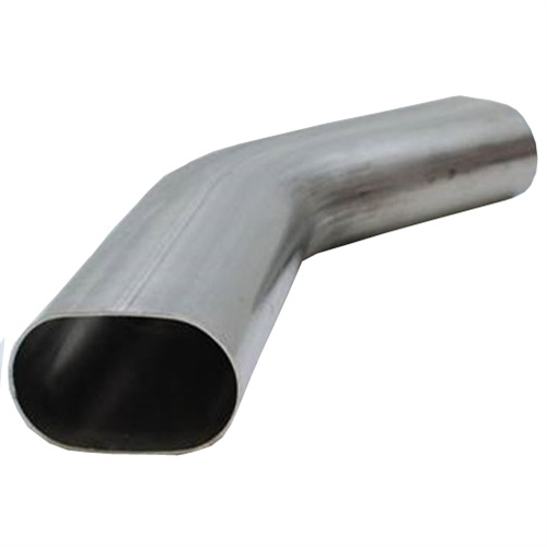 Granatelli 3" Oval Exhaust Tubing Horizontal 45 Bend 4.50 Inch Bend Radius