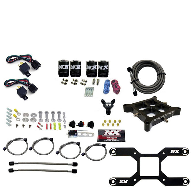 Nitrous Express 4150 DUAL STAGE BILLET CROSSBAR (50-300 & 100-500HP) LESS BOTTLE