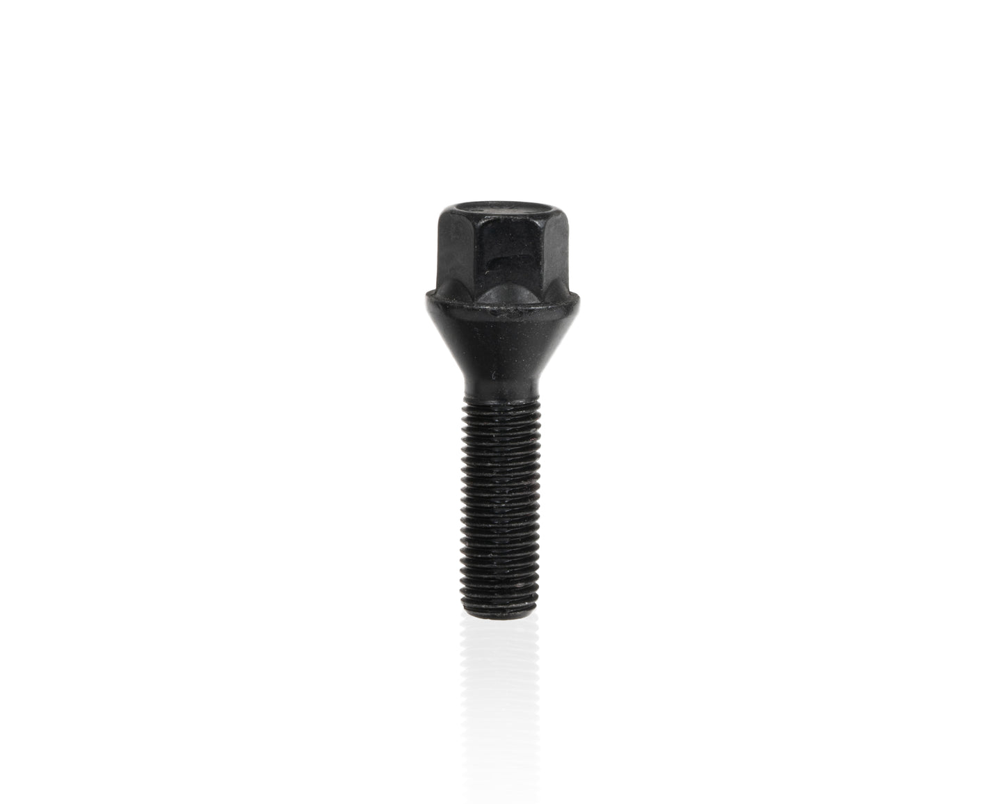 Wheel Bolt M14 X 1.25 X 50mm X 17mm Hex Taper-Seat Black Finish