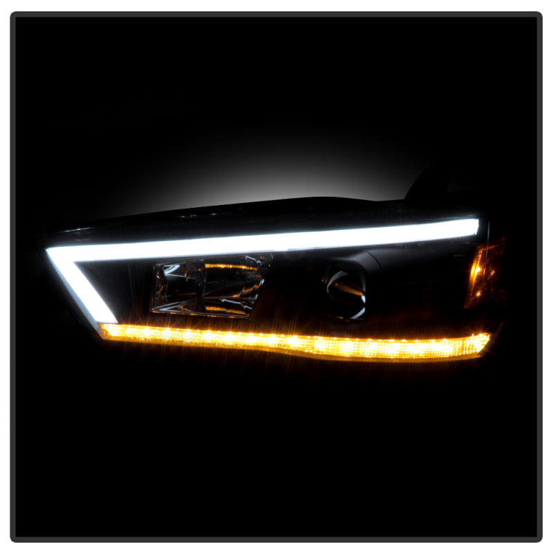 SPYDER 14-20 Toyota 4Runner Projector Headlights w/Seq. LED Turn Sig. LED White Light Bar Park Light 5088154