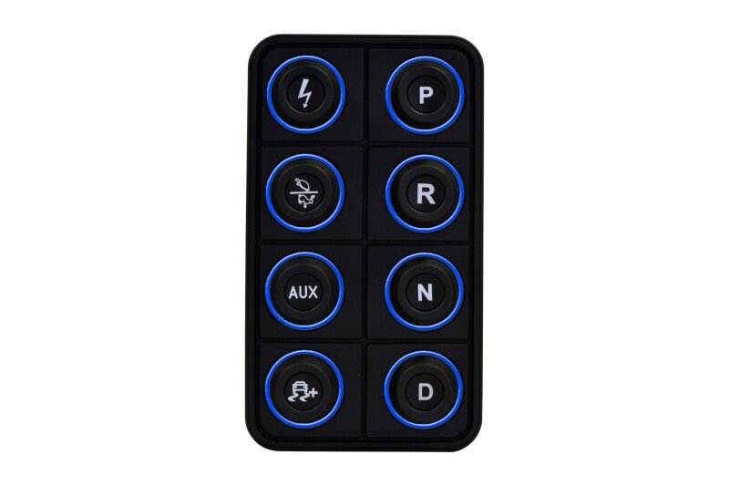 AEM EV 8 Button Keypad CAN Based Programmable Backlighting 30-8400